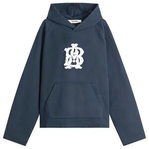 BLANK MONOGRAM CUT OFF HOODIE